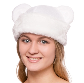 Карнавальная шапка Белого Медведя ШВ-11б