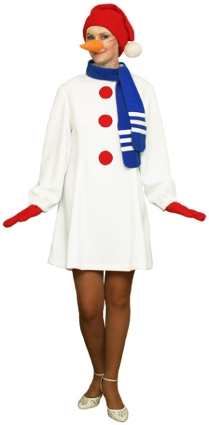 Карнавальный костюм Снеговик женский ККВд-28б