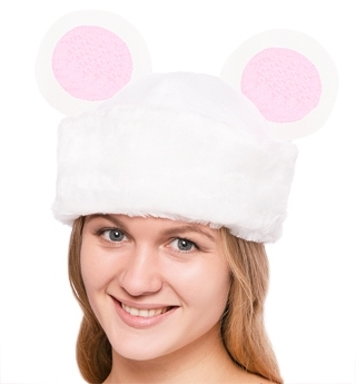 Карнавальная шапка Белой Мыши ШВ-1б