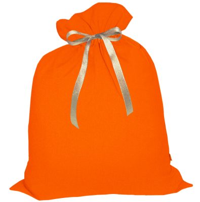 Упаковка для подарков - мешок оранжевый 45х60 см МБ-28ор
