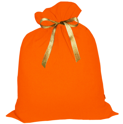 Мешок Деда Мороза большой оранжевый 70х110 см МБ-97ор