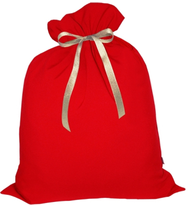 Упаковка для подарков - мешок красный 45х60 см МБ-28к