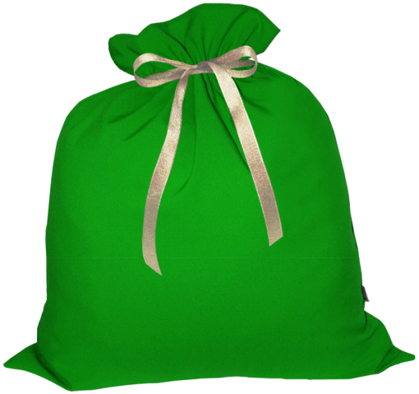Мешок для подарков зеленый 65х75 см МБ-5з